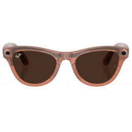 Умные очки Ray-Ban Meta* Skyler Gen 2 Shiny Peach, Фотохромные линзы Clear to Brown Transitions (RW4014)